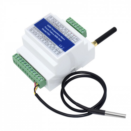 Commutateur de relais à distance GSM T201 Alarme de température et alimentation 2 sorties